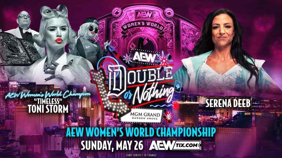 Toni Storm (c) vs. Serena Deeb: Women’s Title Match Set for AEW Double or Nothing 2024