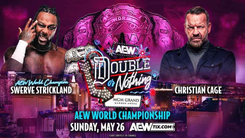 Swerve Strickland (c) vs. Christian Cage: World Title Match Announced for AEW Double or Nothing 2024