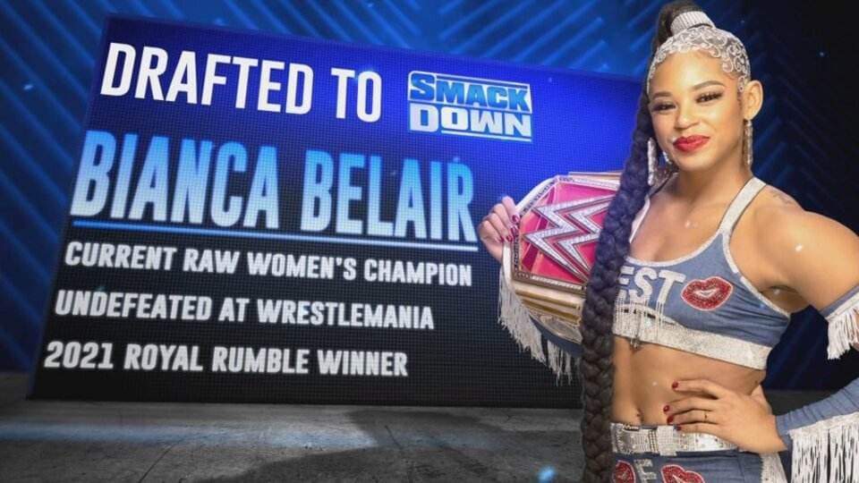 Bianca Belair Becomes SmackDown Women’s Champion Following WWE Draft