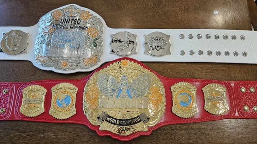 Rossy Ogawa Reveals Marigold Championship Belts  