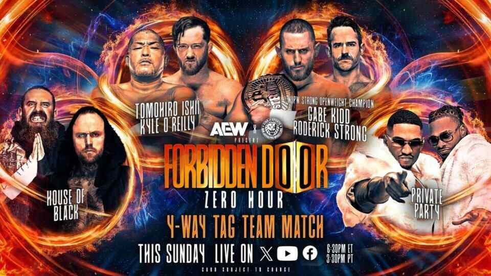 Four-Way Tag Team Match Added to AEW x NJPW Forbidden Door Zero Hour