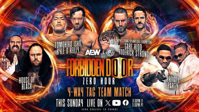 Four-Way Tag Team Match Added to AEW x NJPW Forbidden Door Zero Hour