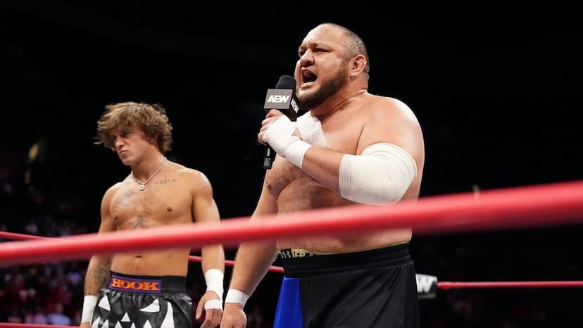 Samoa Joe Challenges The Learning Tree to a Trios Match at AEW x NJPW Forbidden Door