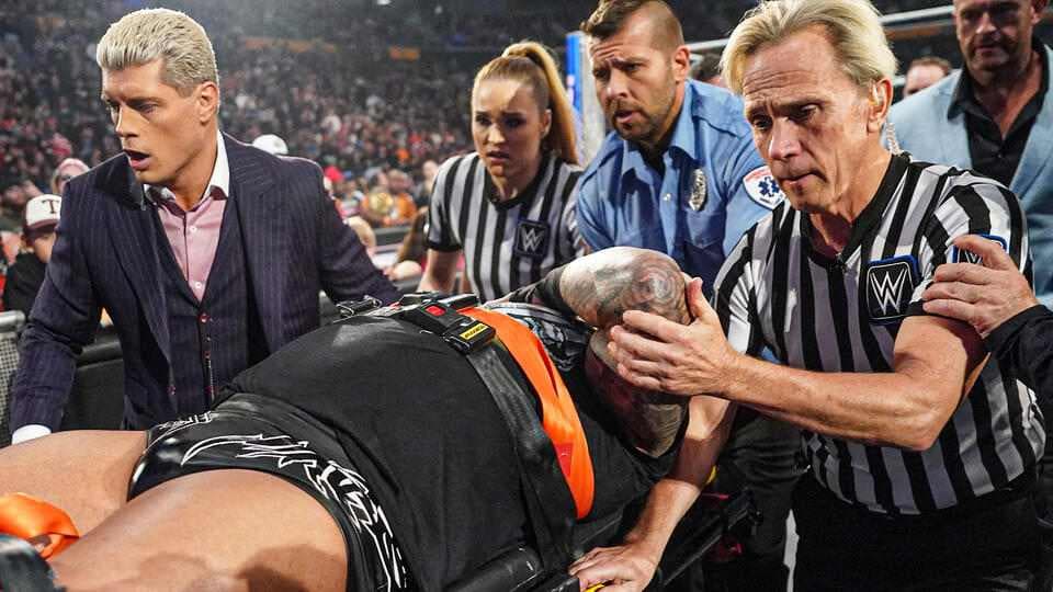 Randy Orton Stretchered Out of WWE SmackDown After Kevin Owens Uses Banned Move