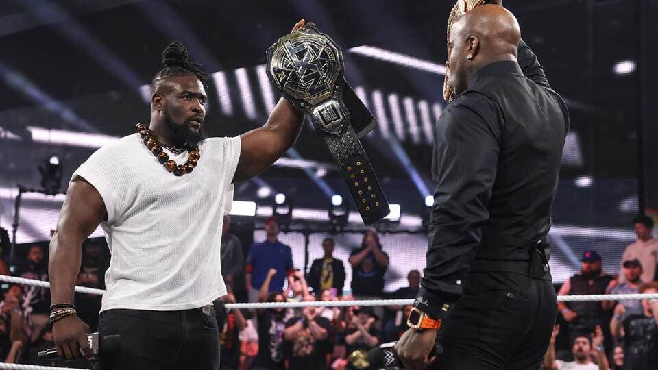 TNA X-Division Champion Moose Confronts NXT Champion Oba Femi on WWE NXT