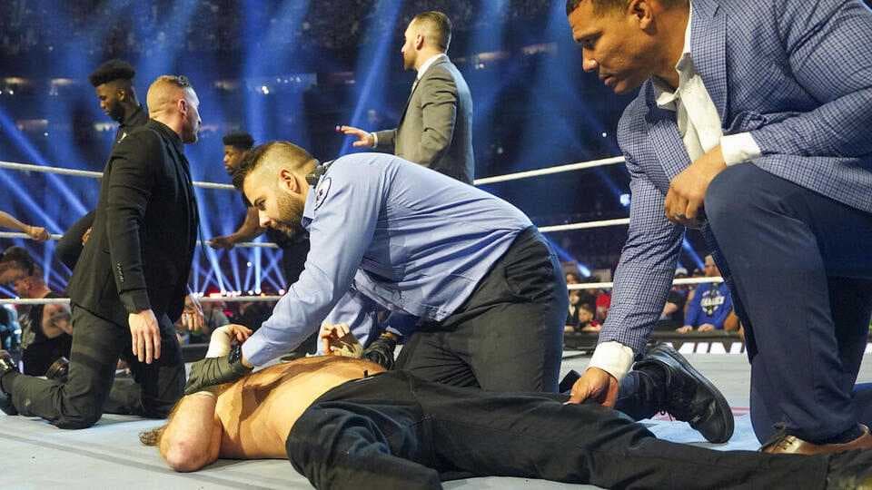Sami Zayn Taken to Hospital Following Unsanctioned Match at WWE Elimination Chamber