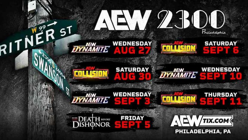 AEW Announces Seven-Show Residency at Philly’s 2300 Arena