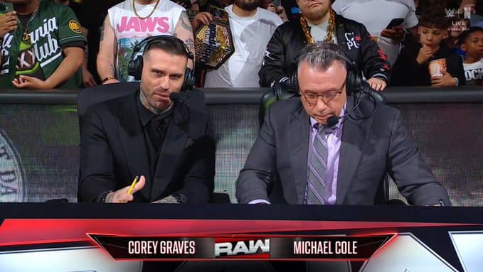 Corey Graves Returns to WWE RAW in Place of Pat McAfee