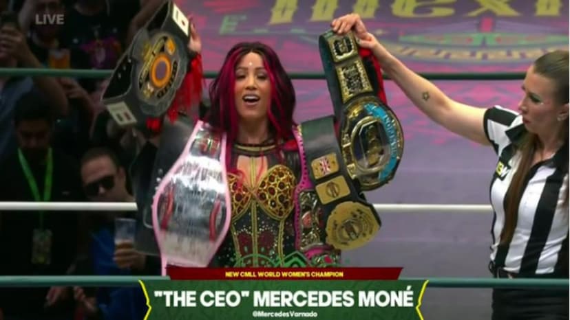 Mercedes Moné Wins CMLL Women’s Title at AEW Grand Slam Mexico, Attacked by Lady in Red