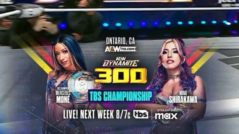 Mercedes Moné to Defend AEW TBS Title Against Mina Shirakawa on Dynamite 300