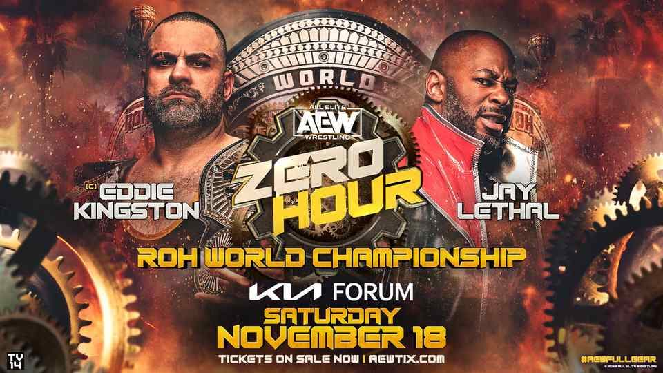 Eddie Kingston Set to Defend ROH World Title at AEW Full Gear 2023 Zero Hour