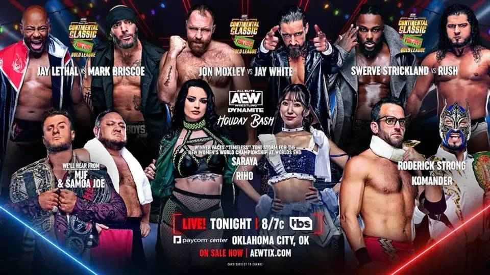 AEW Dynamite Holiday Bash Results, Dec 20: Continental Classic Gold League, Women’s Title #1 Contender
