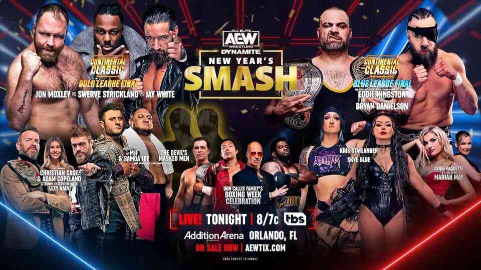 AEW Dynamite: New Year’s Smash Results Dec 27: ROH Tag Team Championship, Continental Classic League Finals, & More