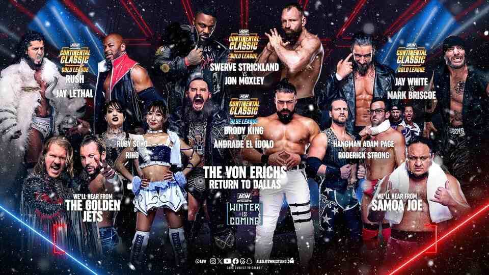 AEW Dynamite: Winter Is Coming Results Dec 13: Continental Classic, Hangman Page Attacked, & More