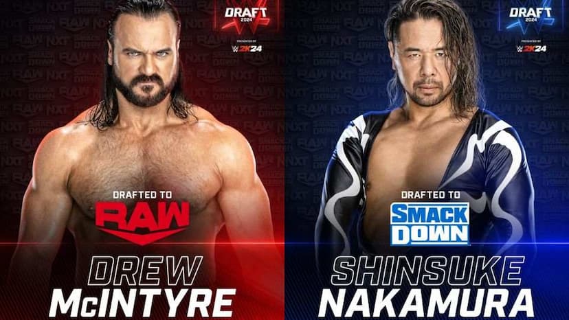 WWE Draft Round 3: Drew McIntyre Remains on Raw, Shinsuke Nakamura to SmackDown