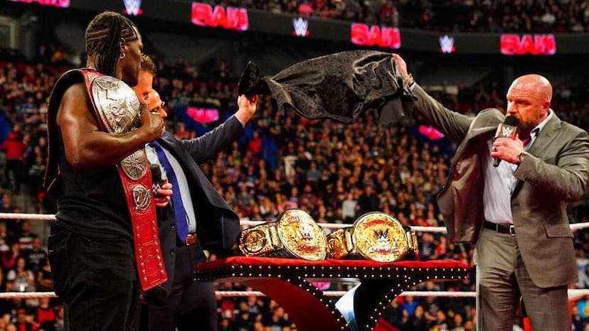 Triple H Unveils New Names and Championship Belts on WWE Raw