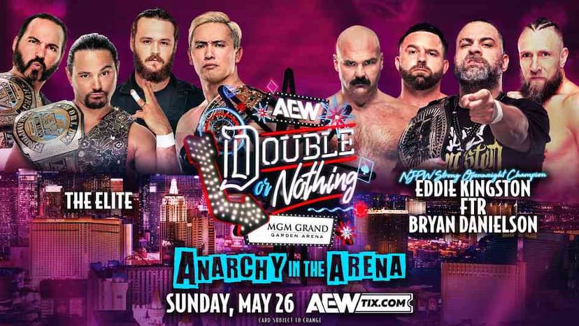 Kenny Omega Books The Elite vs. FTR in an Anarchy in the Arena Match at AEW Double or Nothing 2024