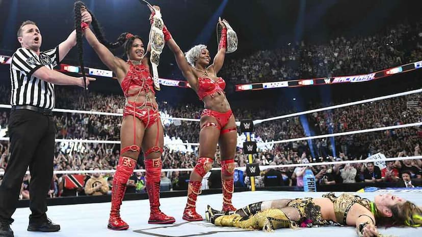 Jade Cargill and Bianca Belair Win the Women’s Tag Team Championships Despite Apparent Injury at WWE Backlash