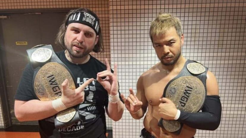 Chase Owens and KENTA Beat Bishamon for IWGP Tag Team Titles at NJPW Wrestling Dontaku
