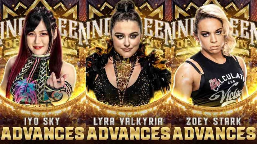 Iyo Sky, Lyra Valkyria, and Zoey Stark Advance in the WWE Queen Of The Ring Tournament