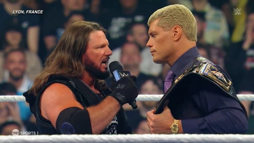 AJ Styles Slaps Cody Rhodes on WWE SmackDown Ahead of Title Match at Backlash